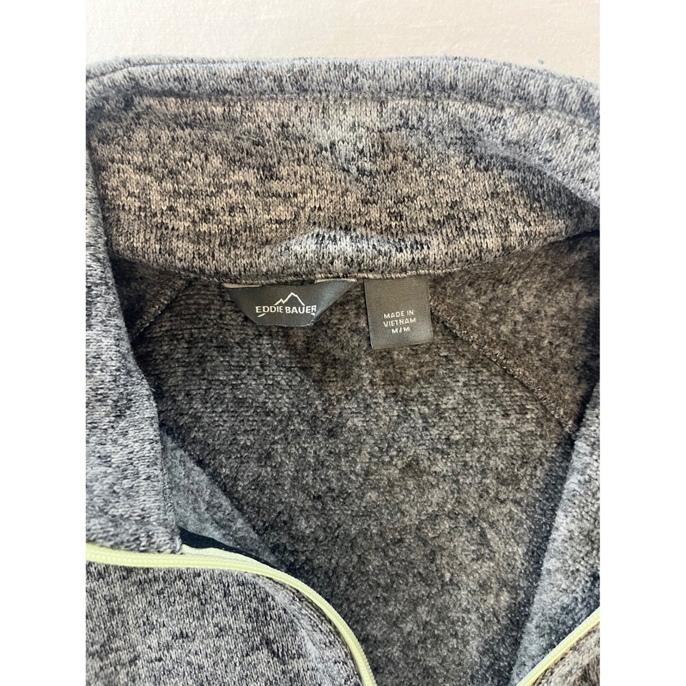 Eddie Bauer Womens Full Zip Fleece Jacket Gray Athletic Casual Coat - Picture 8 of 8